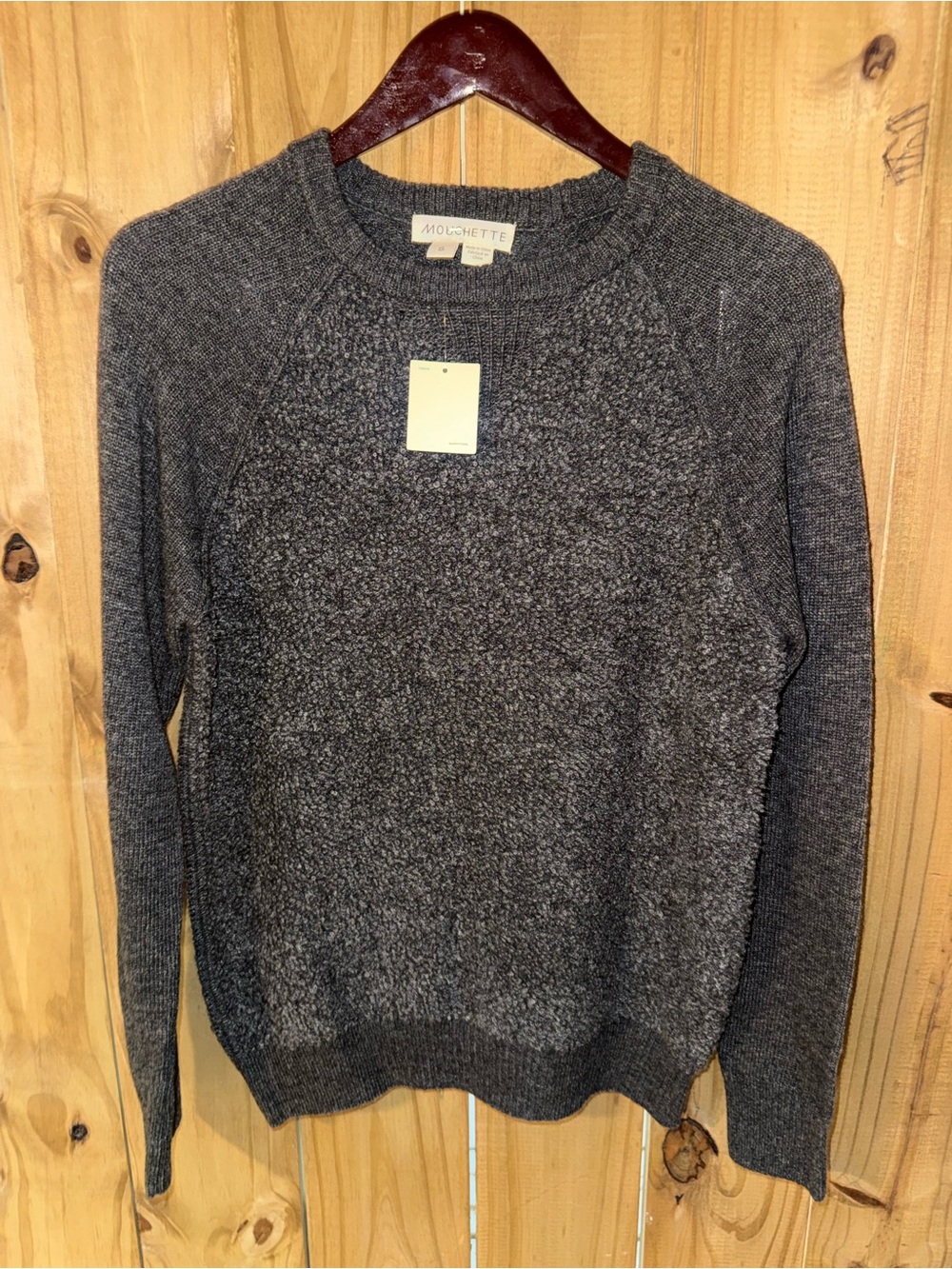 Urban Outfitters Men's Charcoal Gray Crewneck Sweater